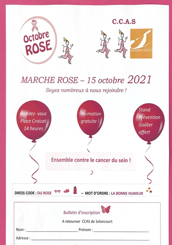 MARCHE ROSE - Octobre rose 2021